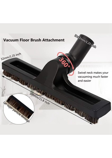 Shop Vac Için 9 Adet Üniversal Vakum Ataşmanları - 2 1/2 Inç - 1 1/4 Inç Shop Vac Hortum Adaptörü, Vakum Zemin Fırçası Aracı (Yurt Dışından) modelleri