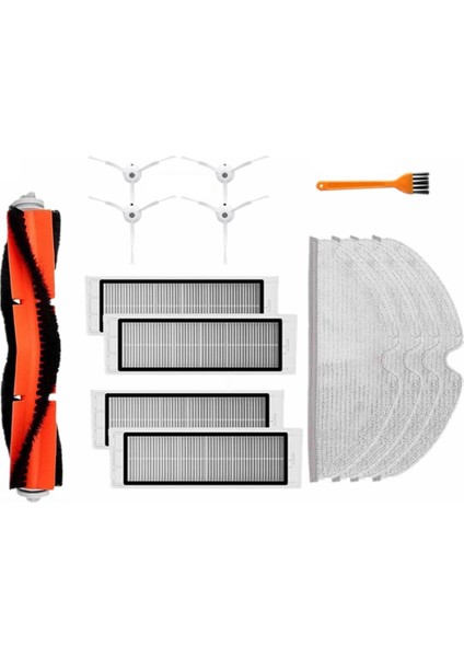 Yıkanabilir Paspas Bezi Hepa Filtre Ana Fırça Yan Fırça Xiaomi 1/1 S Roborock S5 S6 Max S6 Saf Elektrikli Süpürge Parçaları (Yurt Dışından)