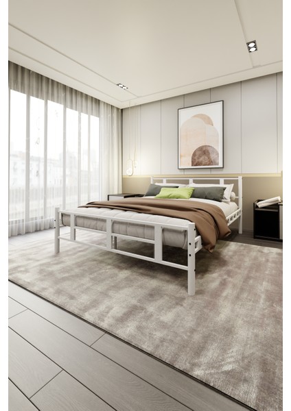 Karma Çift Kişilik Beyaz Metal Karyola fiyatları