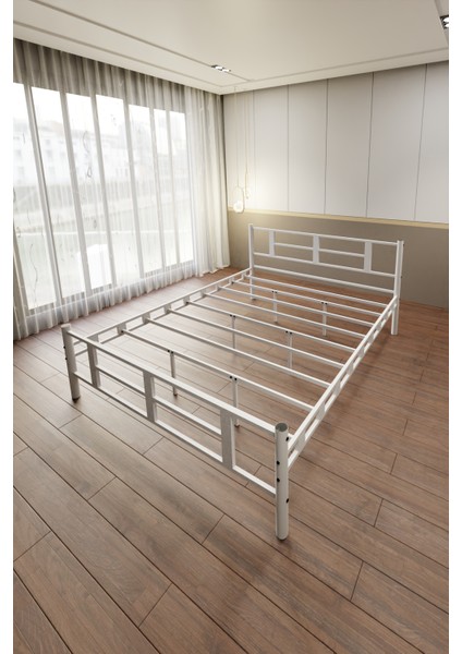 Karma Çift Kişilik Beyaz Metal Karyola modelleri