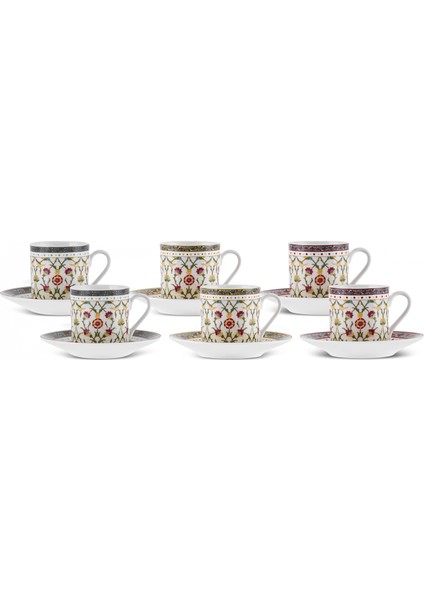 Şebnem 6 Kişilik Kahve Fincanı 80 ml