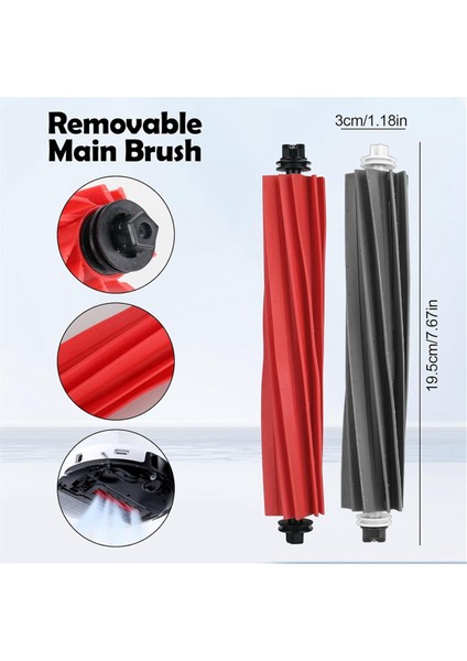 Roborock S8 Pro Ultra Elektrikli Süpürge Kauçuk Ana Fırça Yedek Parça Aksesuarları (Yurt Dışından) indirimleri