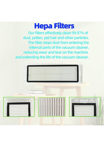 Roborock Q5 Q5+ Q5 Plus Robot Süpürge, Ana Fırça, Yan Fırçalar Için Uyumlu Yedek Parça Aksesuar Seti (Yurt Dışından) fırsatları