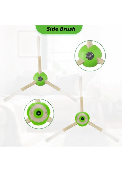 11PCS Roller Fırça Yan Fırça Irobot Roomba Combo J7+ Vakum Süpürge Yedek Yedek Parça Için (Yurt Dışından)