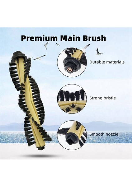 Ilife A4 A4S A40 Polaris Pvcr 0726W 0826 0926W Amibot Spirit H2O Yedek Parçaları Ana Yan Fırça Hepa Filtre Paspas (Yurt Dışından) modelleri