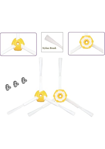 Irobot Roomba 600 700 Serisi 694 692 690 680 660 665 651 650 614 760 770 780 776 ve 500 Serisi 595 585 564 Için Yan Fırça (Yurt Dışından) indirimleri
