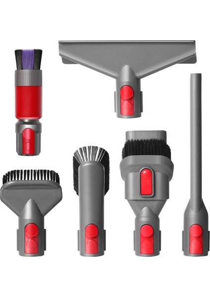Dyson V15 V11 V10 V7 V8 Için Ev Temizlik Seti, Yatak Aleti, Sert Fırça, Yumuşak Kıllı Başlık, Dar Alan Aleti (Yurt Dışından)