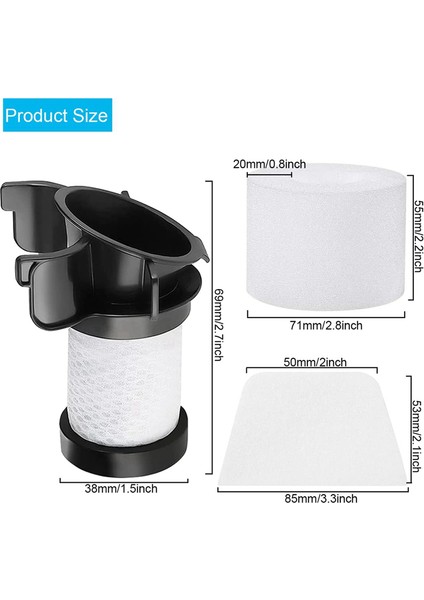 Shark IF100 HV390 IF200 IC205 Elektrikli Süpürge Aksesuarları Parça XPSTMF100 ve XPREMF100 Için Yedek Hepa Filtresi (Yurt Dışından) modelleri