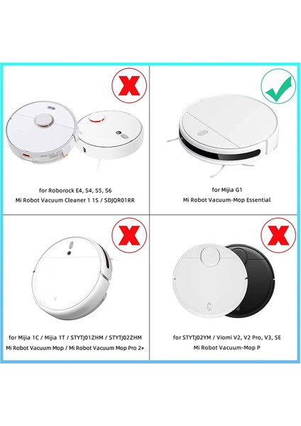 Elektrikli Süpürge Aksesuarları Hepa Filtre Mop Bez Ana Yan Fırça Xiaomi Mijia G1 Mjstg1 Elektrikli Süpürge Parçaları (Yurt Dışından) fırsatları
