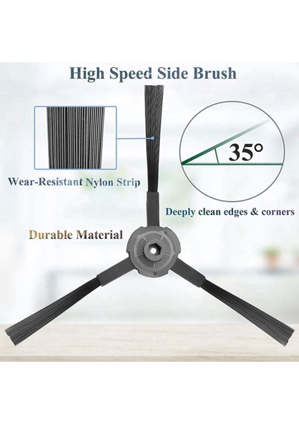 8 Adet Yan Fırçalar Ilife A6 A8 620X623 Elektrikli Süpürge Robotu Temizleyici Parçaları Değiştirme Aksesuarları (Yurt Dışından) indirimleri
