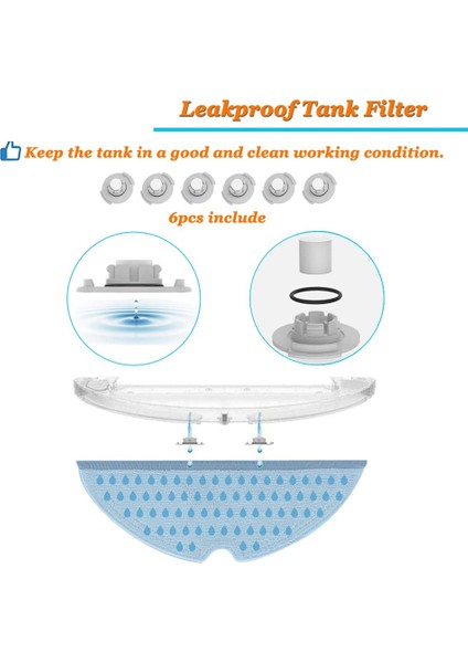 Xiaomi Roborock S5 S5 Max S6 Saf S6 Maxv S50 S51 S55 S60 S65 S6 Robotik Elektrikli Süpürge, B Için Yedek Aksesuarlar (Yurt Dışından) indirimleri