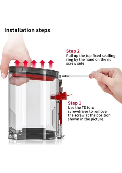 Dyson V10 Elektrikli Süpürge Toz Kutusu Üst Sabit Sızdırmazlık Halkası Yedek Toz Kovası Eki Temizleyici Yedek Parça (Yurt Dışından) indirimleri