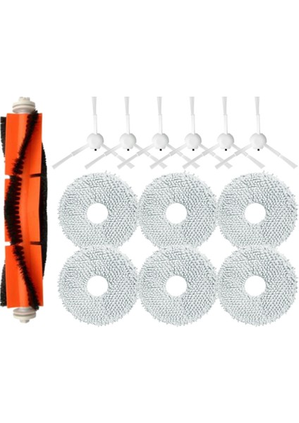 Xiaomi Mijia B101CN Süpürme Robotu 3-In-1 Ana Fırça Paspas Bezi Bez Kiti Aksesuarları Yedek Yıkanabilir Bez (Yurt Dışından)