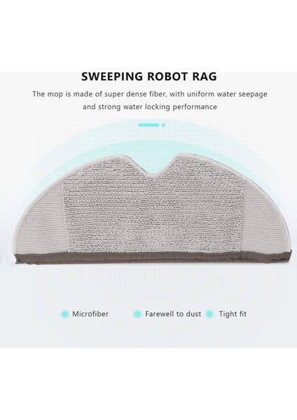 Xiaomi Mi Roborock S50 S51 Elektrikli Süpürge Için Su Deposu + Paspas Bezi Yedek Parçaları (Yurt Dışından) modelleri