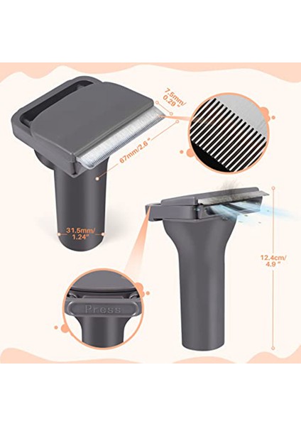 Kısa Veya Orta Tüylü Evcil Hayvanlar Için Dyson V6/7/8/10/11/15 ve Dc Serisi Için Kediler ve Köpekler Tüy Alma Aracı Bakım Fırçası (Yurt Dışından) modelleri