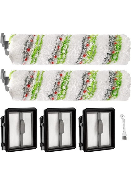 Bissell X7 3350F 2832Z 2955Z Elektrikli Süpürge Temizleyici Aksesuarları Için Uyumlu Yedek Ana Fırça Hepa Filtre (Yurt Dışından)