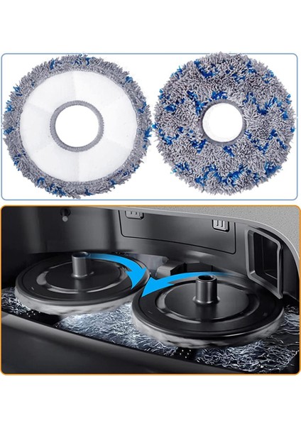 Ecovacs T10 Turbo/deebot X1/omnı/x1 Turbo Elektrikli Süpürge Paspas Bezi Yıkanabilir Paspas Pedleri Parçaları Için Yedek (Yurt Dışından) fiyatları
