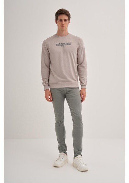 Erkek 3 Iplik Şardonsuz Sweatshirt 5221 Gri fiyatları