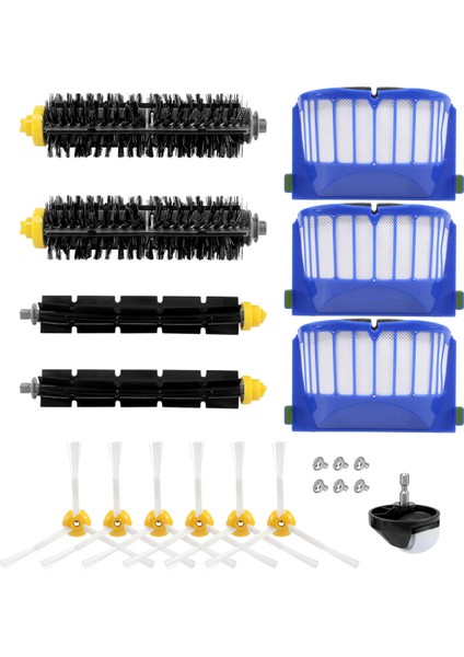 Ana Yan Fırça Hepa Filtre Roomba 600 Serisi Için 605 606 610 615 620 625 630 632 639 650 660 671 675 681 696 Parçaları (Yurt Dışından) fiyatları