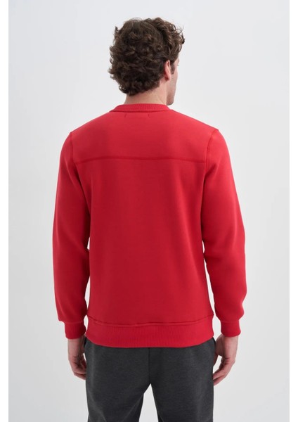 3 Iplik Şardonlu Sweatshirt 5161 Kırmızı fırsatları