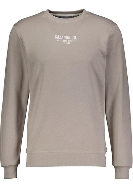Erkek 3 Iplik Sweatshirt Şardonsuz 5242 Gri