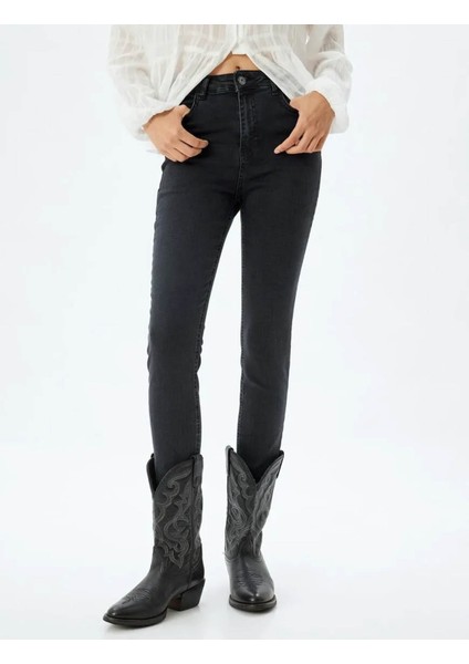 Kadın Jean Pantolon Siyah 5WAL40205MD fiyatları