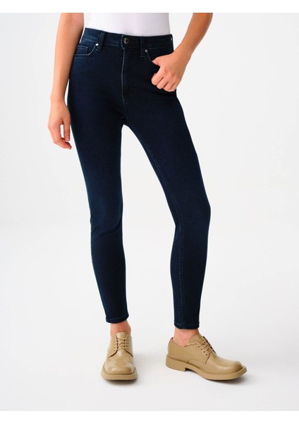 Kadın Jean Pantolon Lacivert LF2037058 Natalıe fiyatları