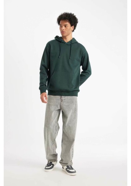 Erkek Sweatshirt Koyu Yeşil X8283AZ/GN536 fiyatları