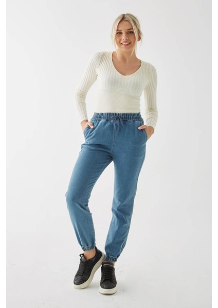 Kadın Pantolon Mavi 24K0800K1