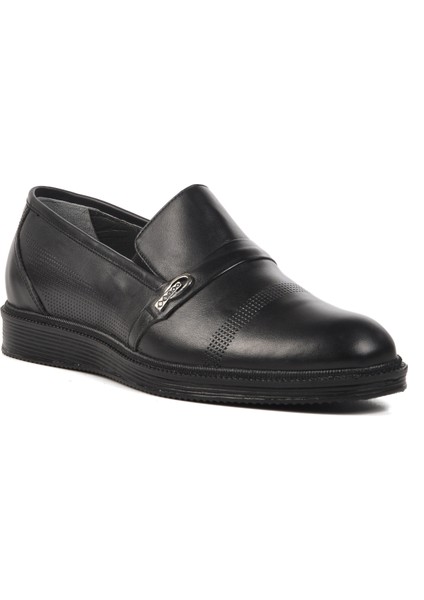 25007 Siyah Deri Erkek Klasik Ayakkabı modelleri