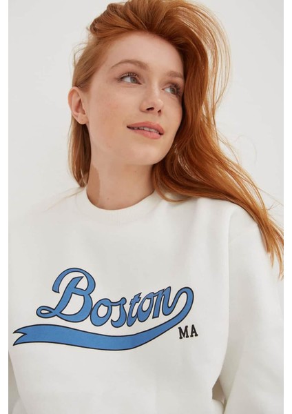 Kadın Sweatshirt Ekru 24K0843K1 fırsatları