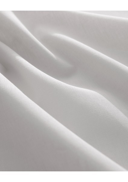 Manon Çift Kişilik %100 Pamuk Ranforce Lastiksiz Çarşaf - Gri