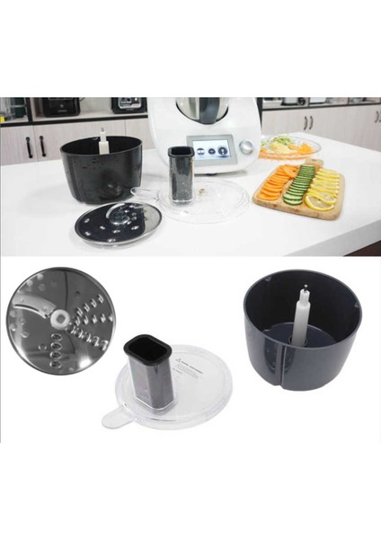 Thermomix Tm5 Tm6 Pişirme Blender Dilimleme Parçalama Diski Çok Fonksiyonlu Mutfak Robotu Konteyner Kesici Kiti (Yurt Dışından)