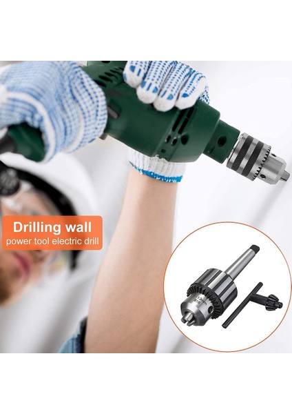 Ağır Hizmet Matkap Ucu 1/2 Inç Kapasiteli Mt2 Morse Konik 2 Takım Tutucu ve K32 Anahtar (MT2-B16 -13MM) (Yurt Dışından)
