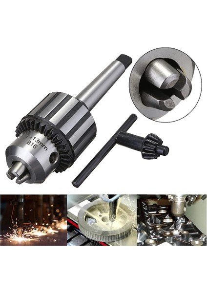 Ağır Hizmet Matkap Ucu 1/2 Inç Kapasiteli Mt2 Morse Konik 2 Takım Tutucu ve K32 Anahtar (MT2-B16 -13MM) (Yurt Dışından)