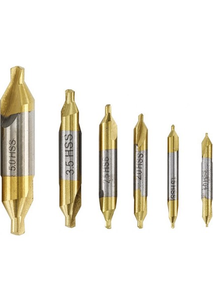 6 Adet Yüksek Hızlı Çelik Merkezi Matkap Düzeneği 1.0 1.5 2 2.5 3.5 5.0 mm Torna Metal Işleme Için Uygundur (Yurt Dışından)