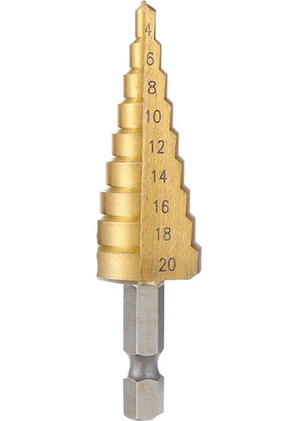4-20MM Hss Düz Yivli Kademeli Matkap Ucu Ahşap Metal Delik Kesici Çekirdek Matkap Ucu Pagoda Matkap Ucu (Yurt Dışından)
