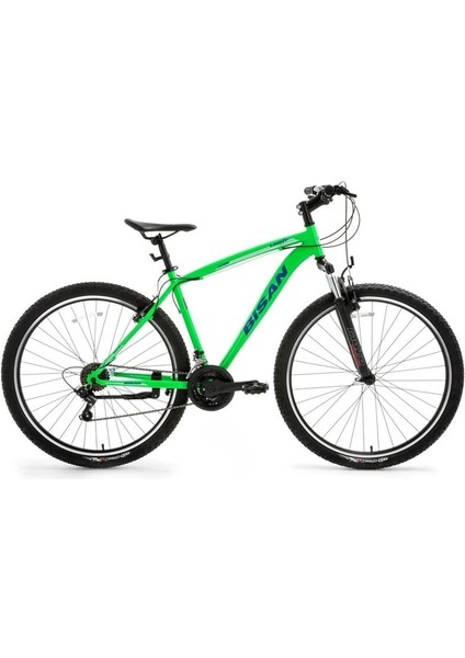 Leon Erkek Dağ Bisikleti 46CM V 26 Jant 21 Vites Neon Yeşil Lacivert