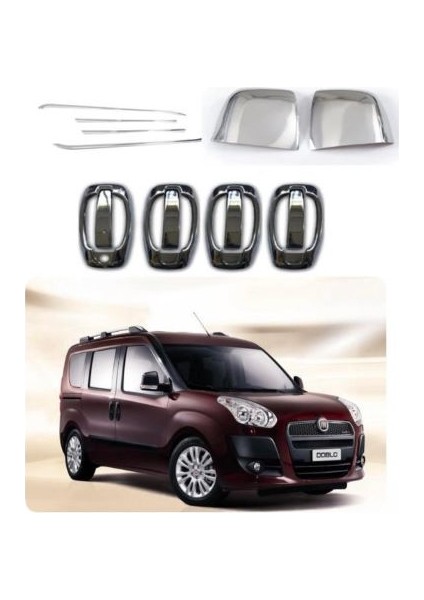 Alminox Oto Doblo Krom Set 2010-2022 Arası UYUMLU14 Parça