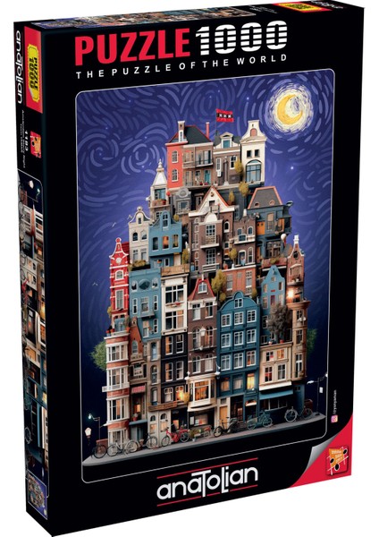 1000 Parçalık Puzzle / Amsterdam Starry Night - Kod 1183