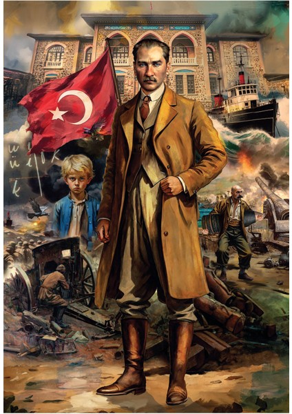 260 Parçalık Puzzle / Atatürk Destanı - Kod 3351