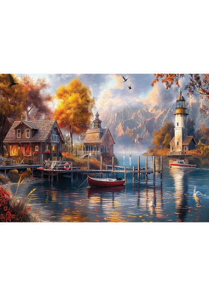 1500 Parçalık Puzzle / Gölde Sonbahar - Kod 4581