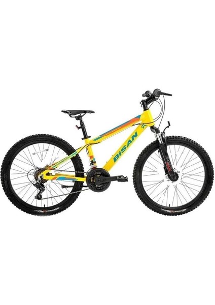 Kdx 2900 Erkek Dağ Bisikleti 32CM V 24 Jant 21 Vites Cat Sarı Mavi Turuncu