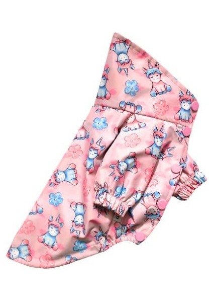 Pink Unicorn Içi Penye Küçük Irk Köpek Yağmurluğu fırsatları