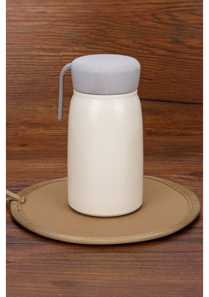 Beyaz 304 Çelik 360 ml Bebek Mama Saklama Termosu Mug CIN842BY