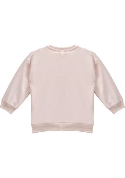 Kız Bebek Fırfır Detaylı Sweatshirt - Pembe fiyatları