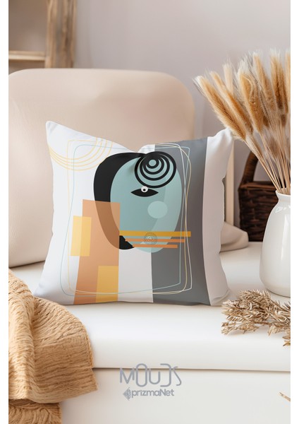 Çift Tarafı Baskılı Face Art Desenli 3'lü Kombin Süet Kırlent Kılıfı fırsatları