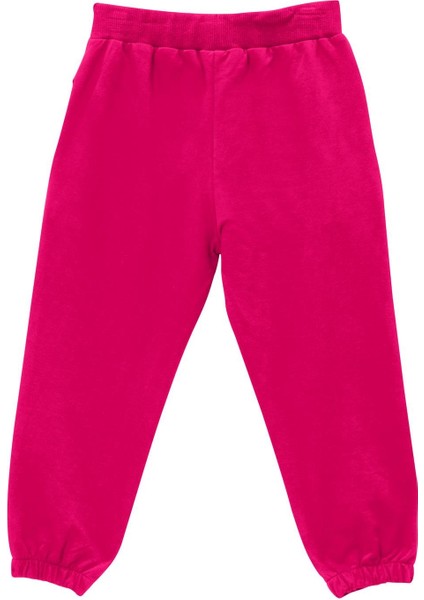 Kız Çocuk Cep Detaylı Paçası Lastikli Eşofman Altı - Fusya fiyatları