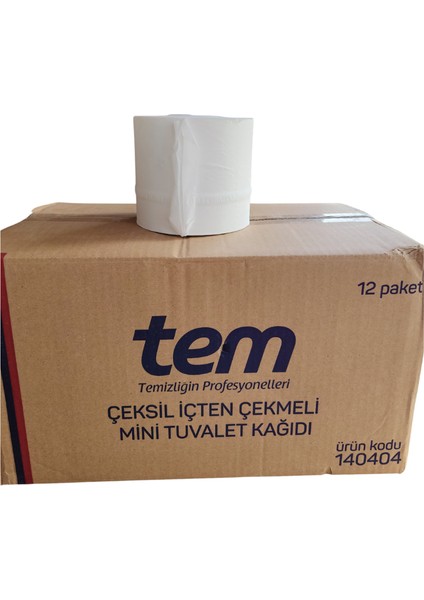 Çeksil Içten Çekmeli Mini Tuvalet Kağıdı 1 Koli 12 Paket