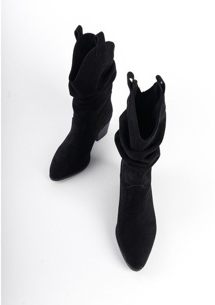 Süet Çekmeli Kadın Kovboy Bot indirimleri